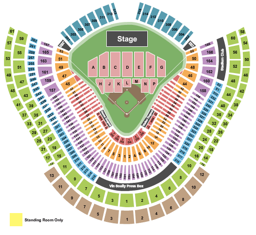 Dodger Stadium Elton John Seating Chart